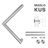 AJTÓKINCS MP kód K14 Ø 30 mm UN - db (BN - Szálcsiszolt rozsdamentes acél) - MP BN (szálcsiszolt rozsdamentes acél)