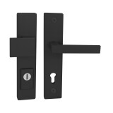 Biztonsági szerelvények MP TI - FORTE PLUS 3214/SQUARE 2275 - SH (ajtóvastagság 38-45 mm) BS - Fekete matt - MP BS (matt fekete)