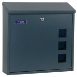 MAILBOX MP MURO - T06511 (ANT - Antracit) - MP BN (szálcsiszolt rozsdamentes acél)