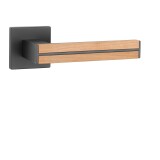 Ajtóvasalat MP AS - IMPERATA - HR 7S (BS - Matt fekete / tölgyfa) - MP černá matná/dřevo dub