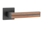 Ajtóvasalat MP AS - IMPERATA - HR 7S (BS - Fekete matt / diófa) - MP černá matná/dřevo ořech