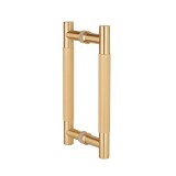 Ajtókilincs MP SH 1770 - pár (OLS - Szálcsiszolt sárgaréz) - Hossz: 250 mm200 mmØ 20 mm - MP OLS (csiszolt és lakkozott sárgaréz)