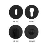 Ajtórozetta MP TI - R 5S (BS - Matt fekete) - MP BS (matt fekete)