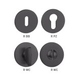 Ajtórozetta MP TI - R 5S (BS PVD - Fekete matt PVD) - MP BS PVD - Matt fekete