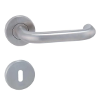 Ajtószerelvények MP Coslan - R (GRUNDED ROZSDAMENTES ACÉL) - MP BN (szálcsiszolt rozsdamentes acél)