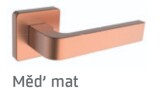ROSTEX DANTE/H ajtóvasalatok csapokkal (RÉZ MAT) - ROSTEX Měď mat