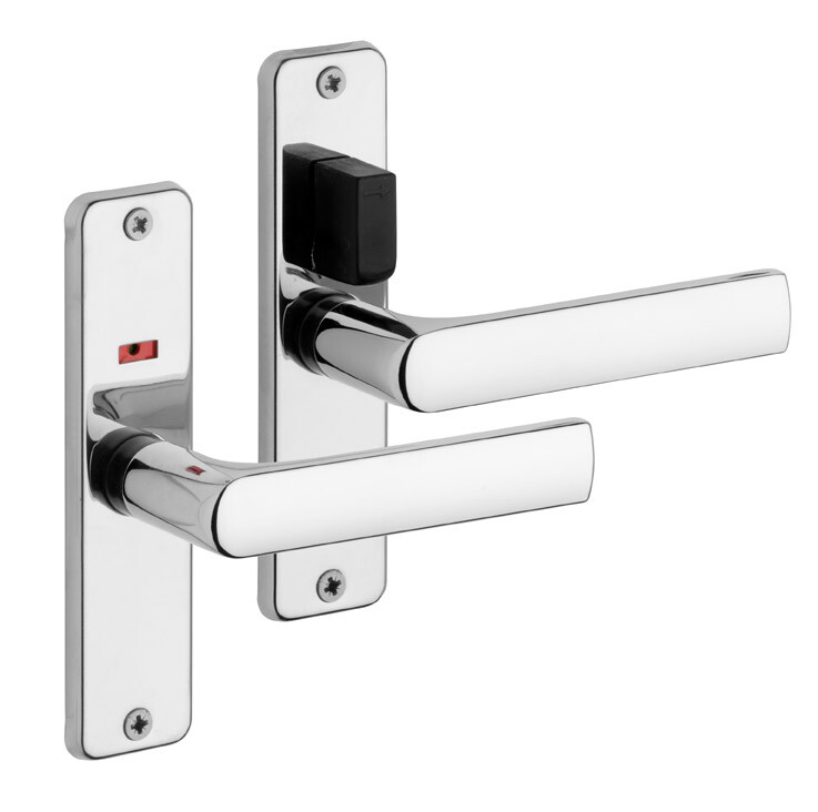Interroom ajtó vasalat ROSTEX 804 U (POLROZOTT KRÓM - ROZSDAMENTES ACÉL)