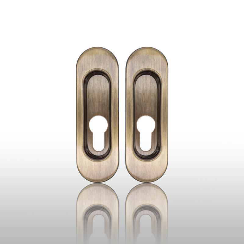Tolóajtó kilincs COBRA 3665 PZ (OFS - szálcsiszolt bronz) - PÁR