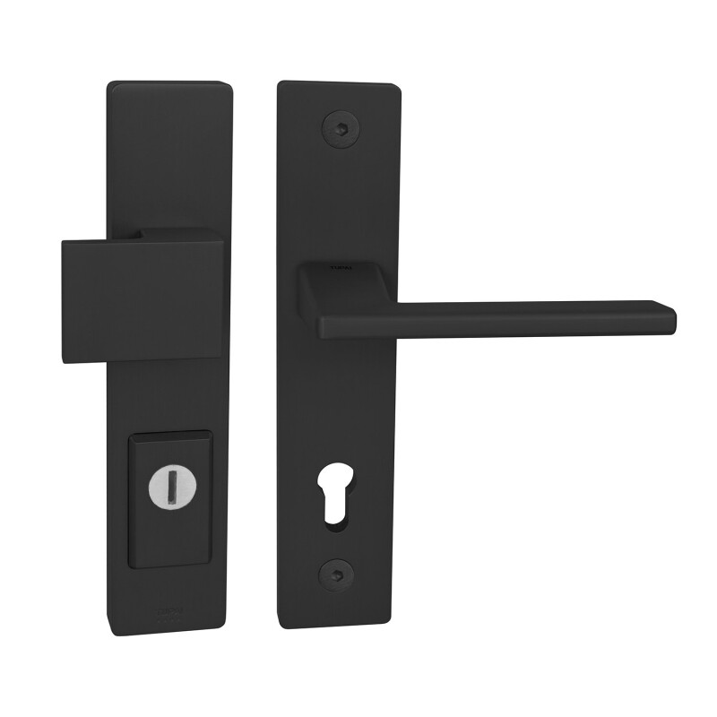 Biztonsági szerelvények MP TI - FORTE PLUS 3214/JUNIOR 4140 - SH (ajtóvastagság 38-45 mm) BS - Fekete matt
