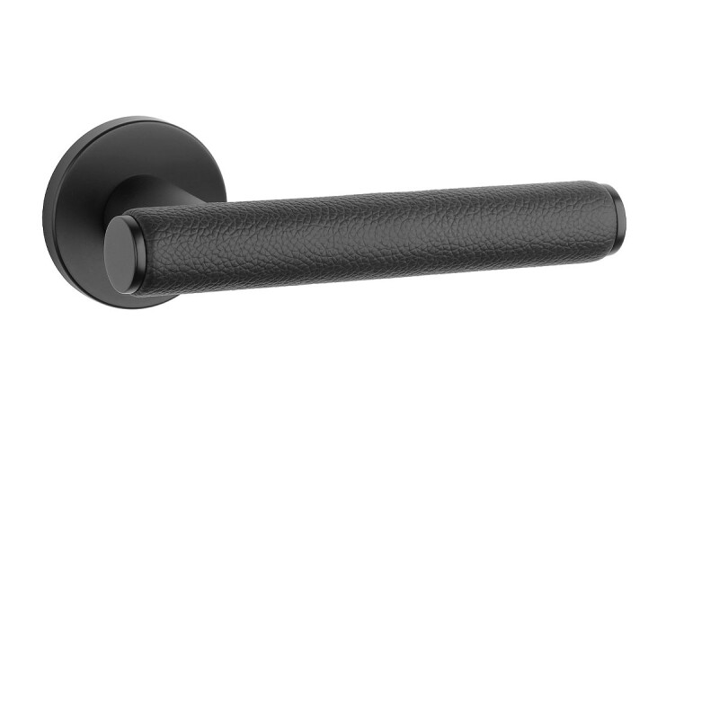 Ajtóvasalatok MP AS - EGERIA - R 7S (BS - Fekete matt / fekete bőr)