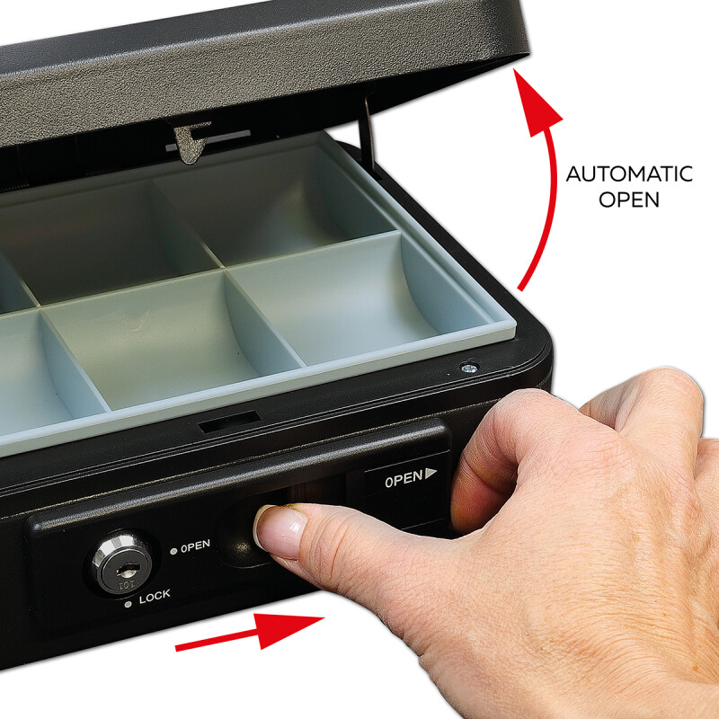 Acél pénzszekrény karral RICHTER LC.200 (matt fekete)