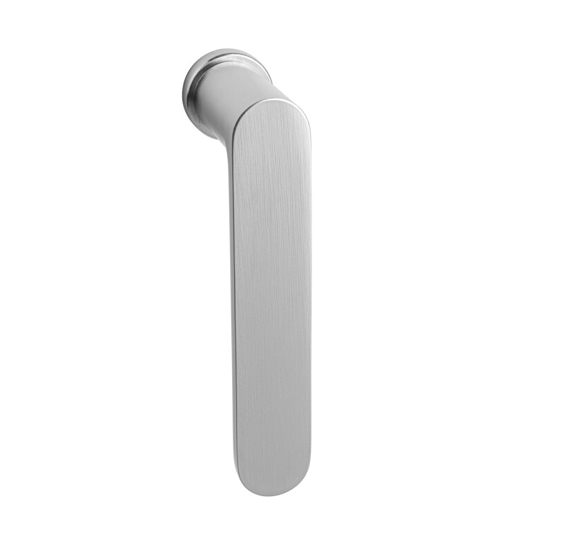 Euro ablakkilincs MP VM - DK - PURE - R mini (OCS - Szálcsiszolt króm)