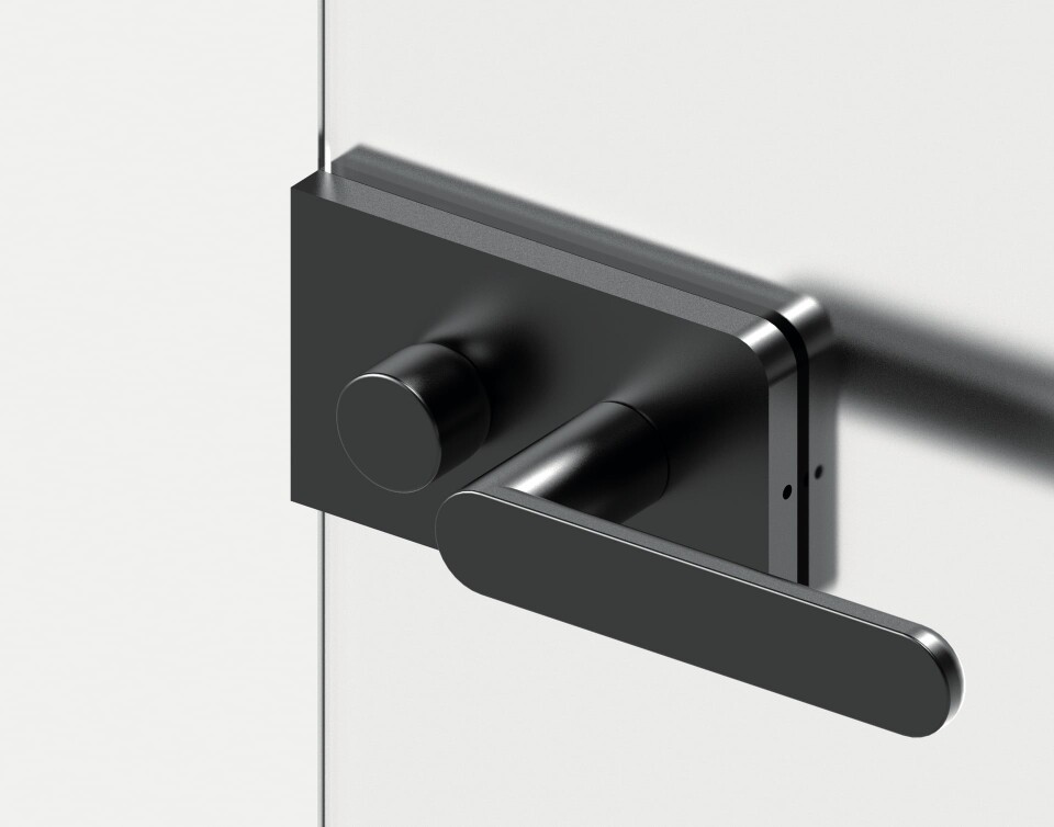 Üvegajtózár MP VM - TOTAL GLASS (BS - Matt Fekete)