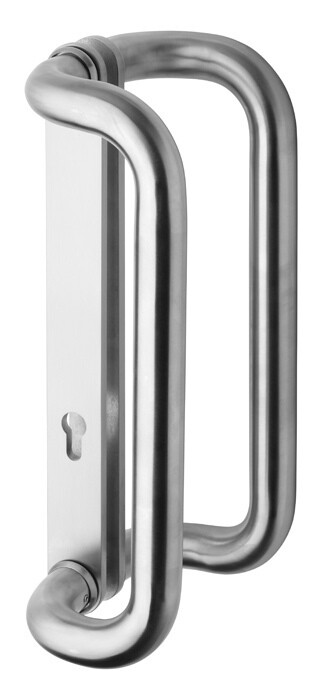 ROSTEX G cső alakú ajtókilincs, kétoldalas (matt rozsdamentes acél)