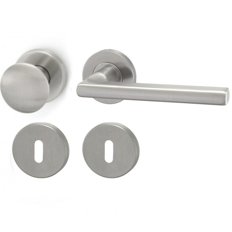 HOLAR MT 13 ajtóvasalat golyóval és rozettával (rozsdamentes acél)