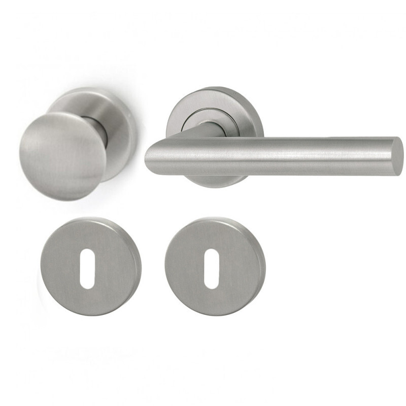 HOLAR MT 00 ajtóvasalat golyóval és rozettával (rozsdamentes acél)