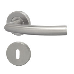 HOLAR ajtóvasalat kerek rozettával MT 06 (rozsdamentes acél)