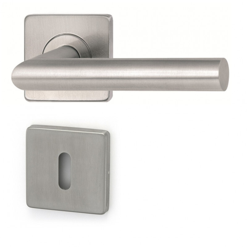 HOLAR MT 00 ajtóvasalat négyzet alakú rozettával (rozsdamentes acél)