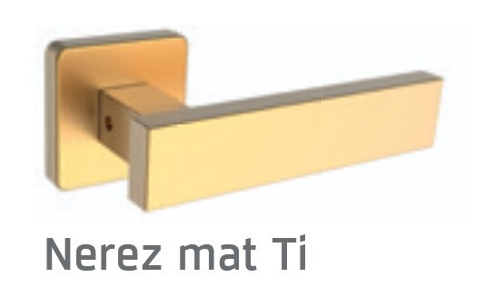 ROSTEX CASTELO/H ajtóvasalatok (MATT TITÁN ROZSDAMENTES ACÉL)