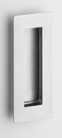 ROSTEX tolóajtó kagylók, négyzet, 50x120 mm (MATT ROZSDAMENTES ACÉL, FEKETE)