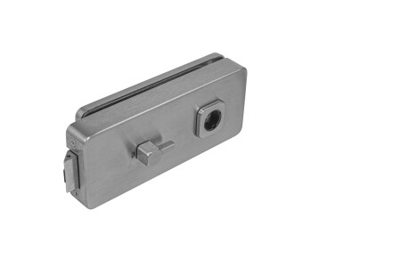 Üvegajtó LOCK UNIQUE R8 - WC (BN - Szálcsiszolt rozsdamentes acél)