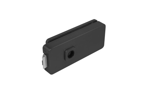 Üvegajtó LOCK UNIQUE R8 - elülső furat nélkül (BS - matt fekete)