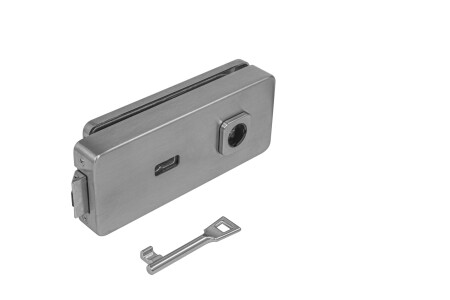 Üvegajtó LOCK MP UNIQUE R8 - BB (BN - Szálcsiszolt rozsdamentes acél)