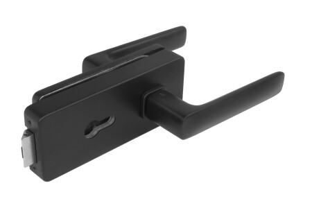 LOCK üvegajtókhoz MP UNIQUE R8 STELLA fogantyúval - PZ (BS - Matt fekete)