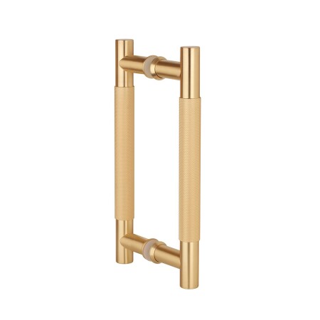 Ajtókilincs MP SH 1770 - pár (OLS - Szálcsiszolt sárgaréz) - Hossz: 250 mm200 mmØ 20 mm