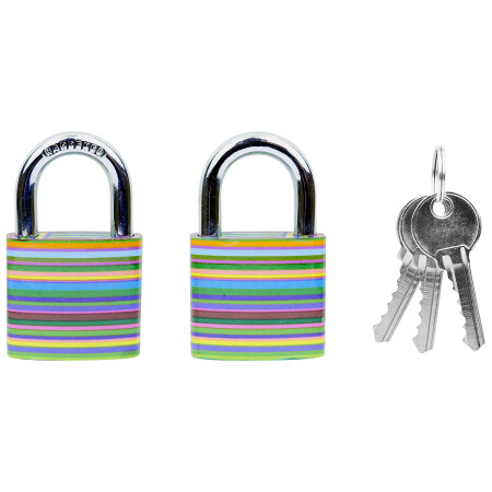 Klasszikus öntöttvas zár színes nyomtatással RICHTER RV.OVAL.38.JU3