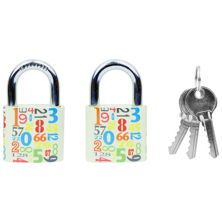 Klasszikus öntöttvas zár színes nyomtatással RICHTER RV.OVAL.38.JU4