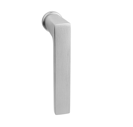 Euro ablakkilincs MP VM - DK - BAAR - R mini (OCS - Szálcsiszolt króm)