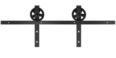 MP VINTAGE 1 tolóajtó rendszer csillapítóval és 2 m-es sínnel (BS - matt fekete)