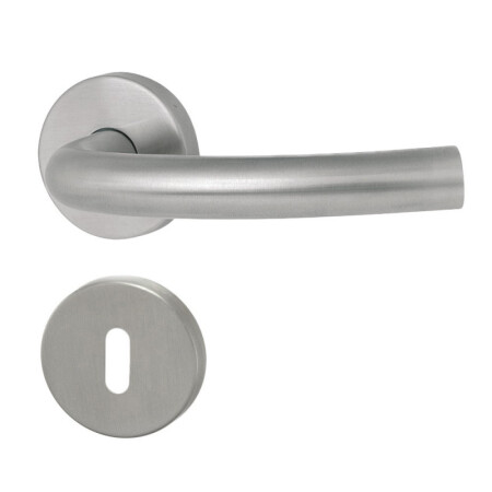 HOLAR MT 03 ajtóvasalat kerek rozettával (rozsdamentes acél)