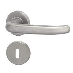 HOLAR MT 04 ajtóvasalat kerek rozettával (rozsdamentes acél)