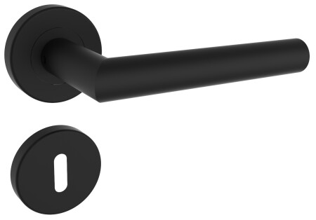 ROSTEX VIGO ajtóvasalat csapokkal (szatén fekete)