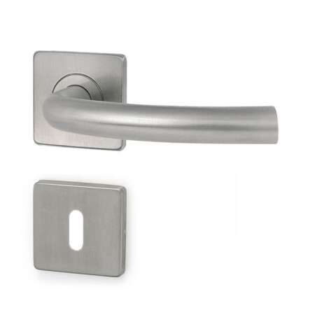 HOLAR MT 03 ajtóvasalat négyzet alakú rozettával (rozsdamentes acél)