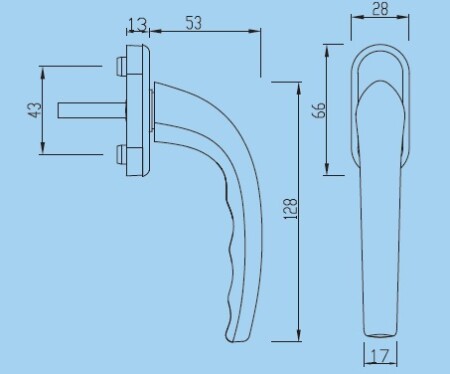Ablak vasalat RICHTER RHW 007 (F4)