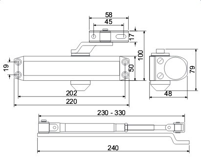Ajtócsukó RICHTER RZ.804.S