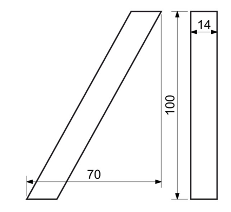 Házszámok RICHTER 3D RN.100LV (ALUMÍNIUM)
