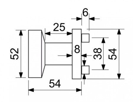 Ajtólabda Richter KNOB 03(CE)