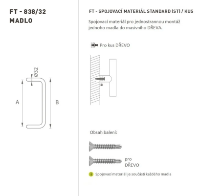 AJTÓKINCS MP kód K38 Ø 32 mm ST - db (BS - Matt fekete)