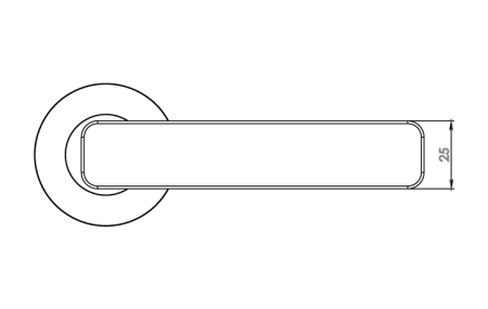 Ajtószerelvények MP - GK - MINIMAL MODERN - R (kasmírszürke)