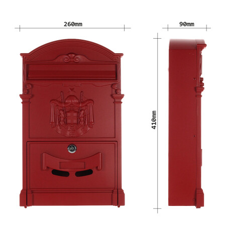 MAILBOX MP ASHFORD - T05376 (piros)