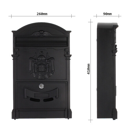 MAILBOX MP ASHFORD - T05375 (fekete)
