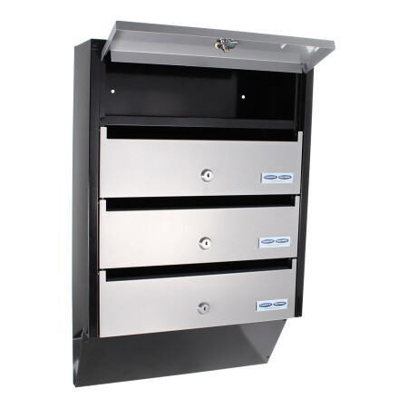POSTALÁDA MP - 4 DOBOZ KÉSZLET - DEPO 4 - T06209 (ezüst-fekete)