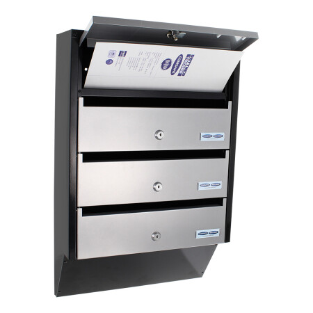 POSTALÁDA MP - 4 DOBOZ KÉSZLET - DEPO 4 - T06209 (ezüst-fekete)