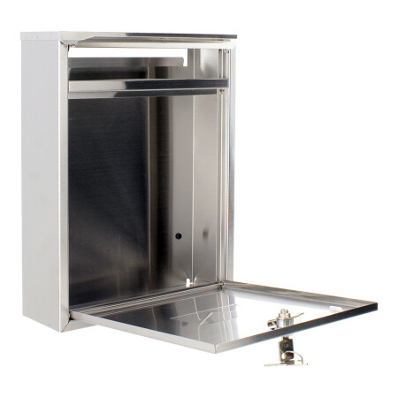 MAILBOX MP COMO - T04701 (BN - Szálcsiszolt rozsdamentes acél)