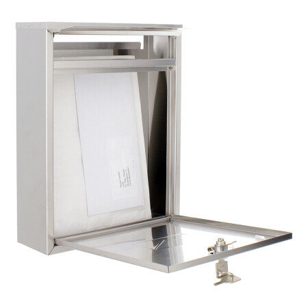 MAILBOX MP COMO - T04701 (BN - Szálcsiszolt rozsdamentes acél)