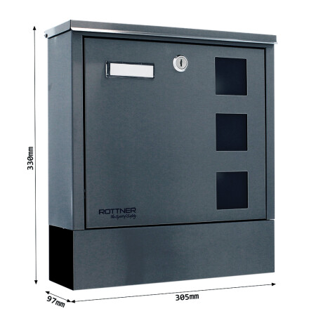 MAILBOX MP LAGO - T06509 (ANT - Antracit)